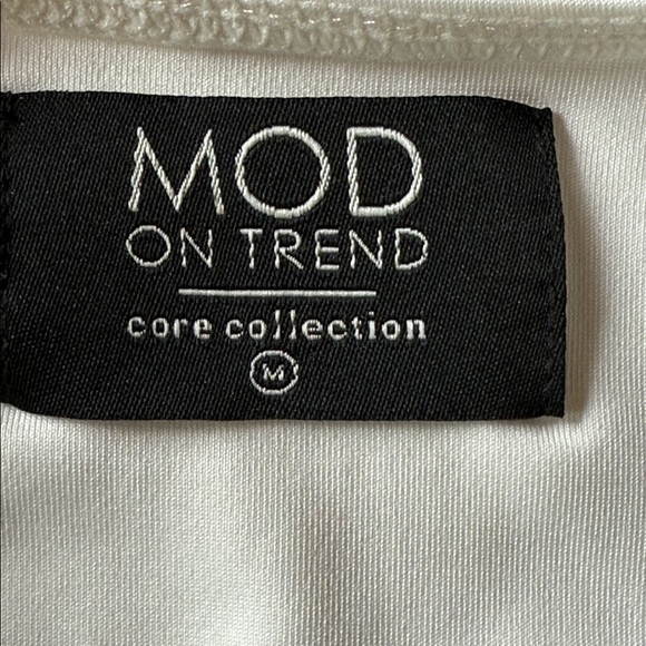 NWT MOD on Trend White Sleeveless Wrap Bodysuit - Picture 5 of 7